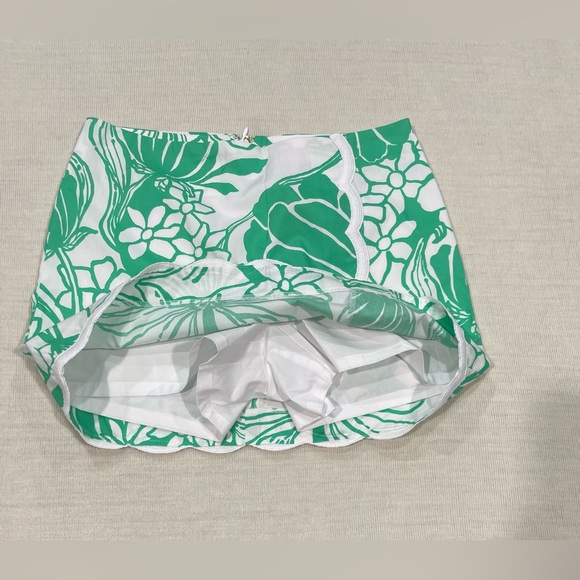 Lilly Pulitzer Michelina Mini Skort Spearmint Oversized Kiss My Tulips Size 00 - Picture 3 of 5